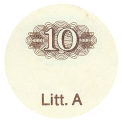 10 Markkaa 1980 Litt.A